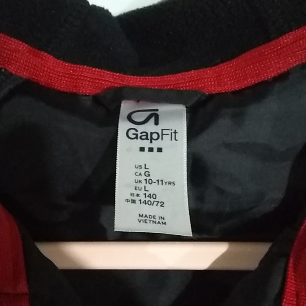 Gap Fit Girls Zip Front Hooded Jacket Size L - Picture 2 of 5